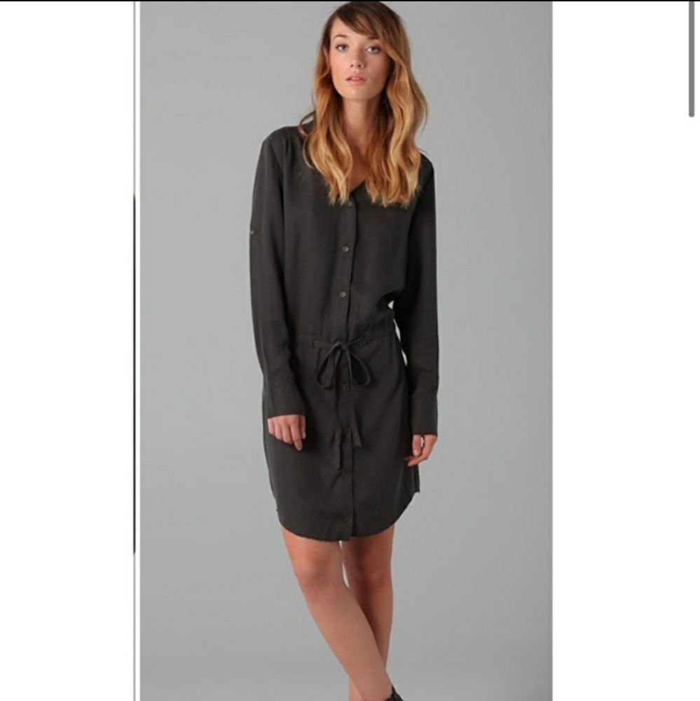 Rag & Bone Cavendish Drawstring Waist Shirt Dress - image 3